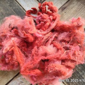 Hand-dyed Romney Wool
