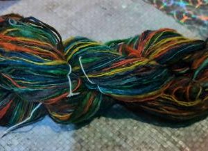 Multicolor Handspun Wool Yarn