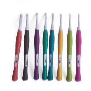 Set of Crochet Hooks with Soft Handles
